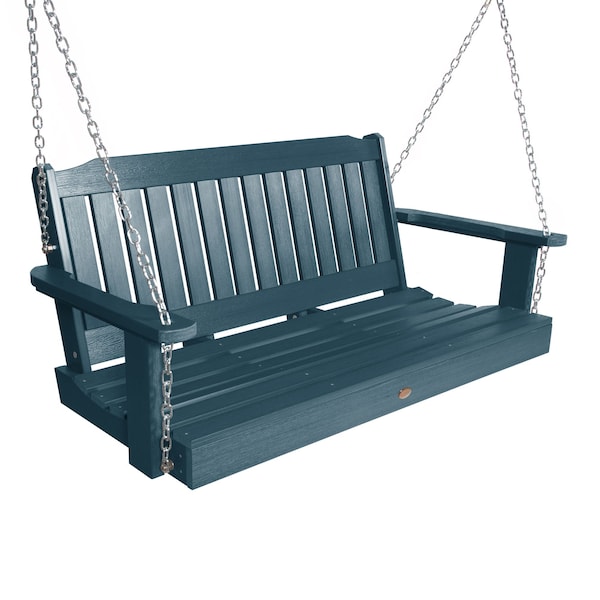 Highwood Usa Lehigh Porch Swing 4ft Outdoor Furniture for Patio, Backyard, Garden AD-PORL2-NBE - main